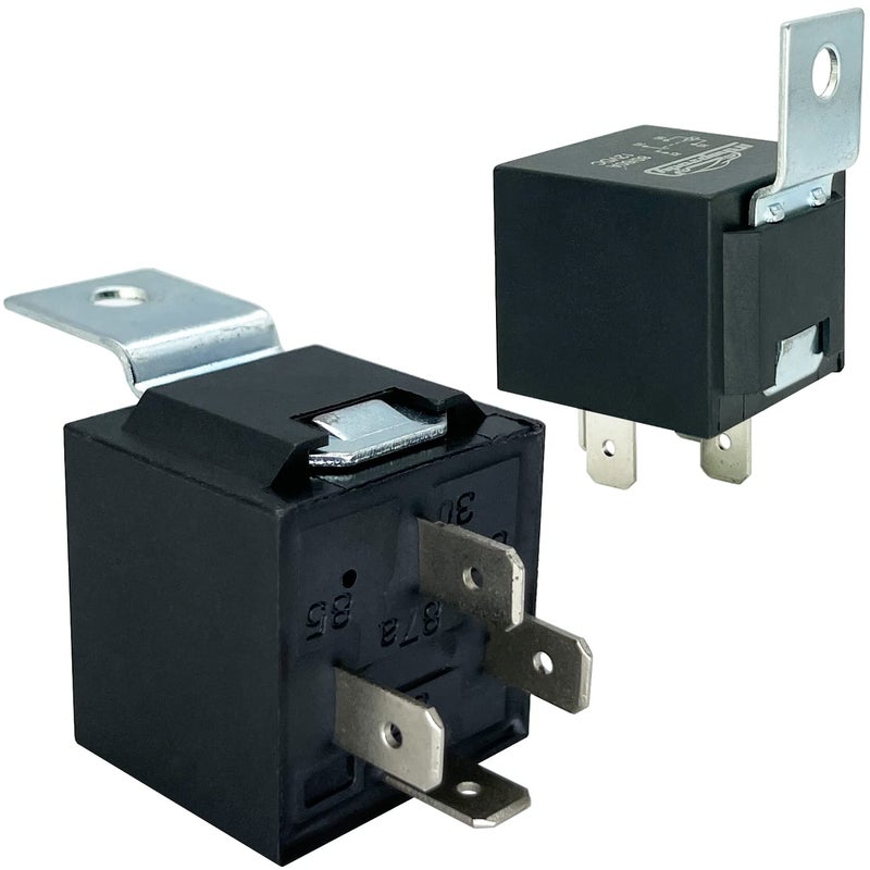 irhapsody 4-pin 40/30AMP 12V DC Relay Kit, SPST Automotive Relay, Pack of 6 - Image 2